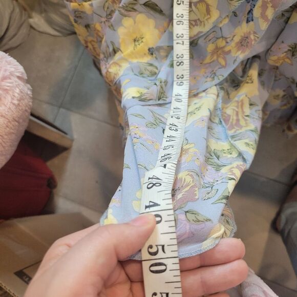 Ruby Sees Floral Maxi Dress High Neck Size US 6 - Picture 9 of 12